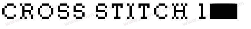 cross stitch 1字体转换